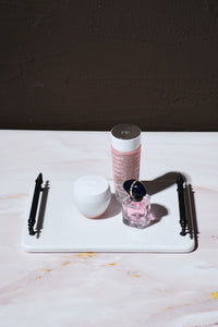 Mermer Doku Siyah Kulplu Sunum Tepsisi